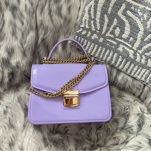 Purple mini purse